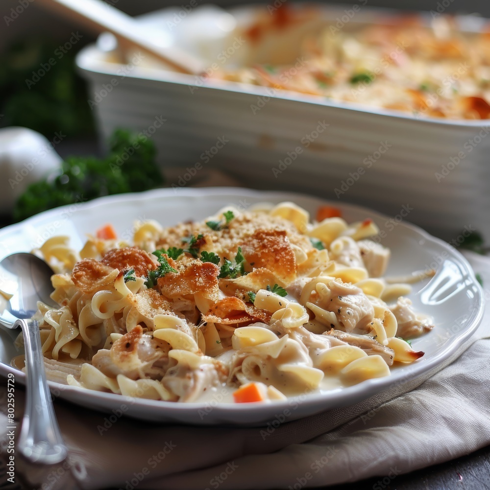 Creamy Chicken Noodle Casserole