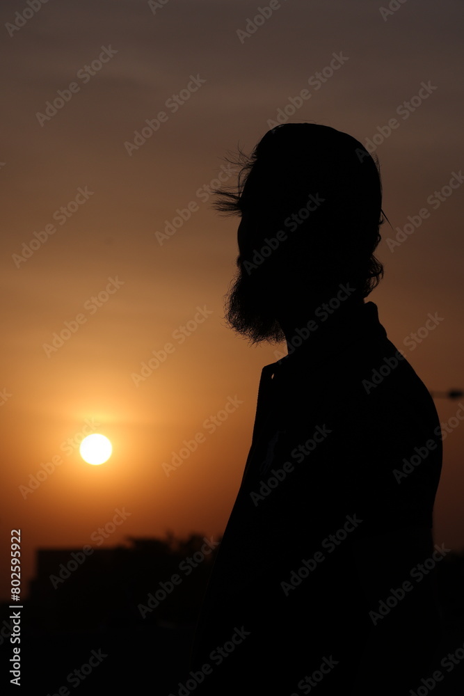 Silhouette of a man 