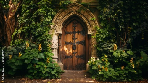 entrance to the church