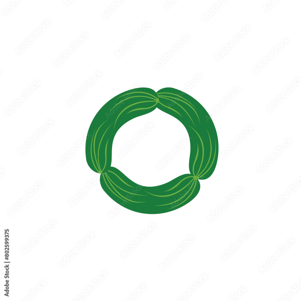Letter O cucumber logo icon vector template eps Letter O cucumber logo icon vector template eps