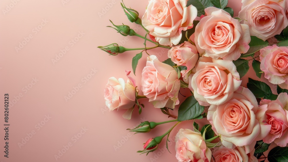 bouquet of roses on a white background:  White roses in a romantic bouquet
