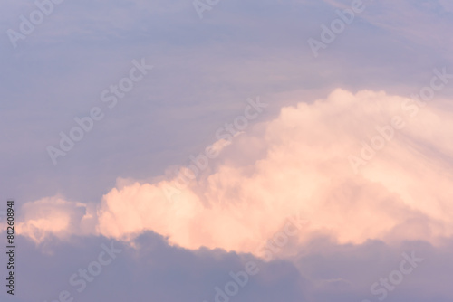 Background of sky and clouds in evening natural weather