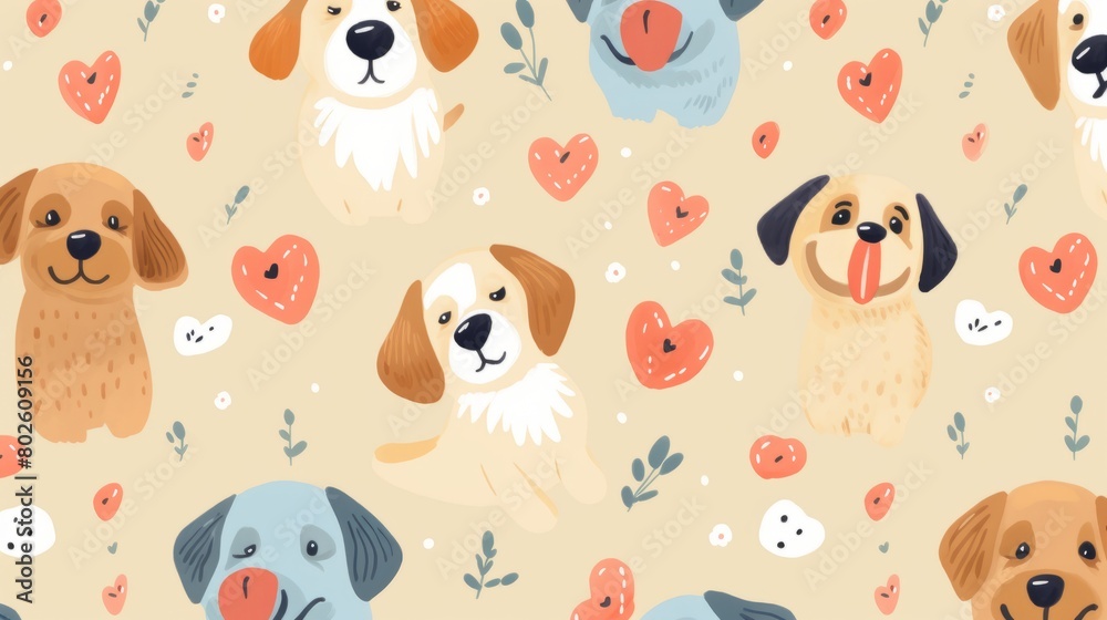 Dogs and hearts baby patterns Dogs and hearts baby patterns