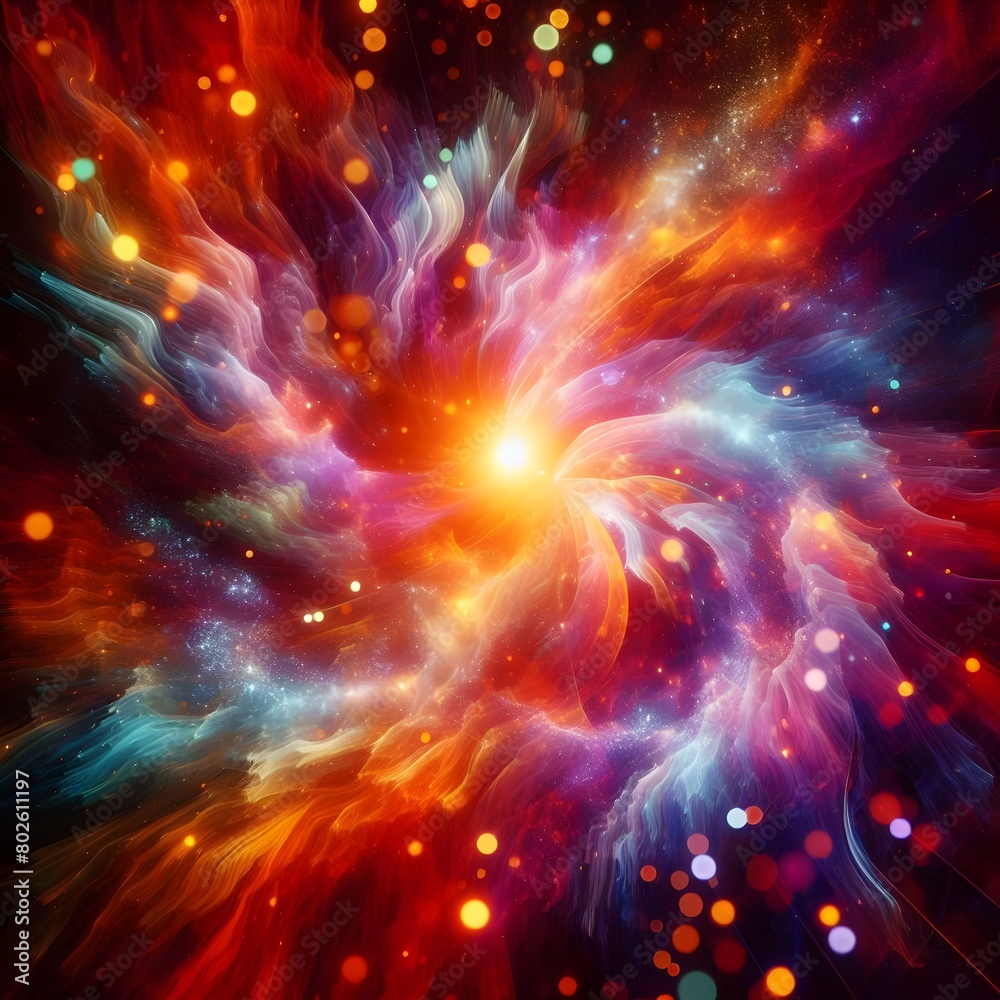 Fusion flare abstract colorful shapes background display of vibrant hues and dynamic patterns Fusion flare abstract colorful shapes background display of vibrant hues and dynamic patterns