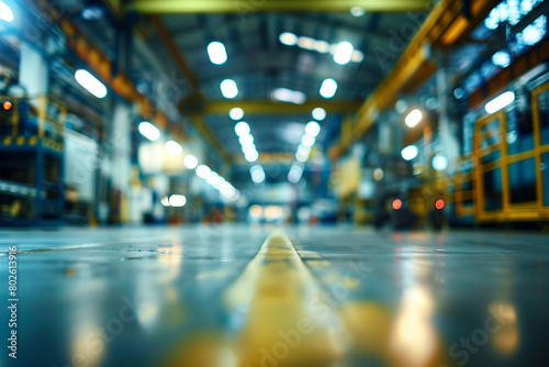 Wallpaper Mural blurred photograph of Factory. Torontodigital.ca