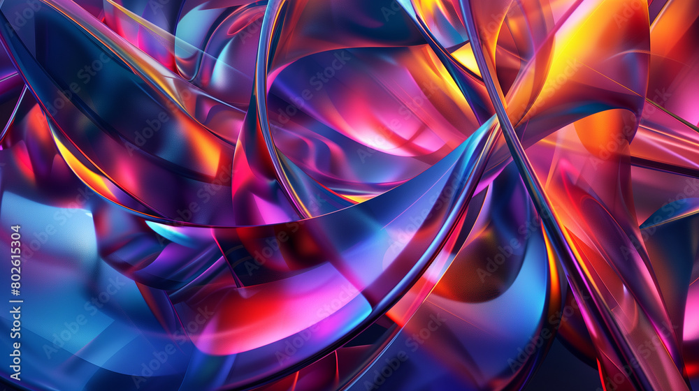 abstract background, modern 3d wallpaper vibrant colors 