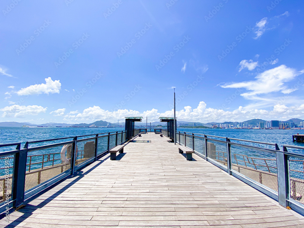 Whispers of the Sea: Serenity at the Wooden Pier