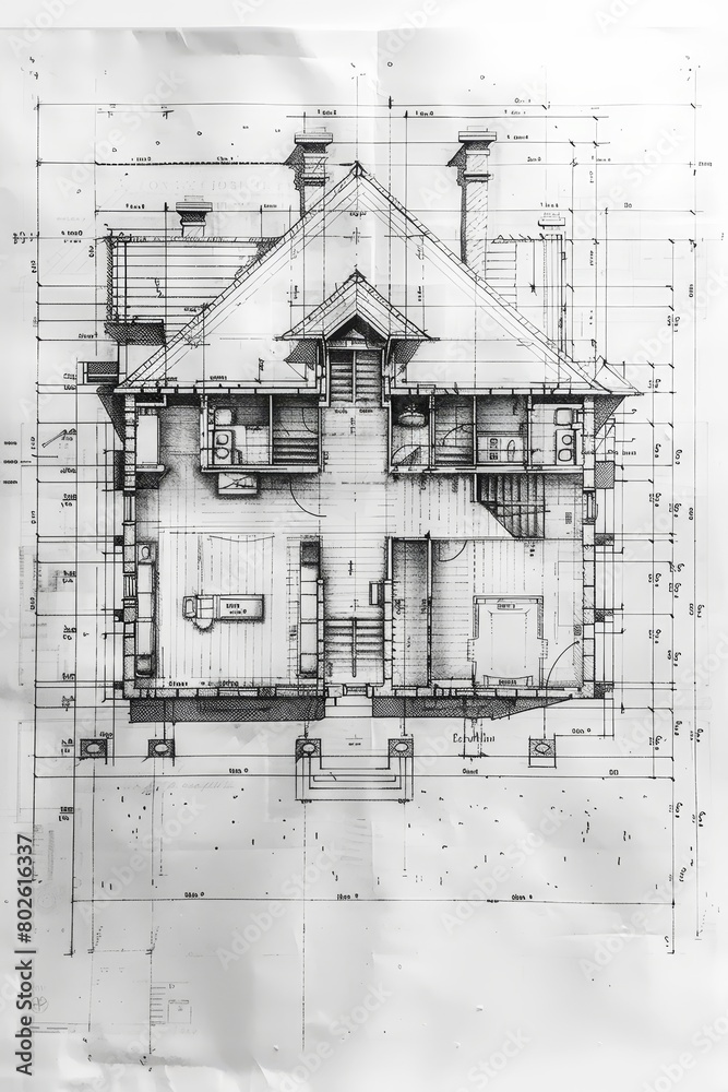 Blueprint Drawing Blueprint Drawing
