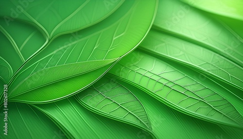 A clean, green background with leaf patterns symbolizing eco-friendliness and sustainability.