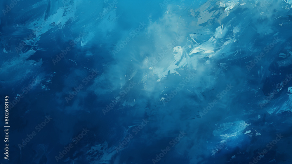Deep Dive: Blue Oil Painting Background