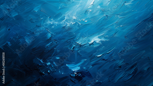 Deep Dive: Blue Oil Painting Background © 대연 김