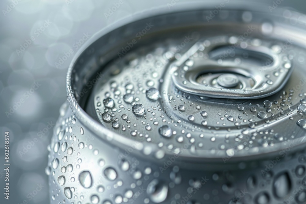 Aluminum can mockup. Background with selective focus and copy space for text Aluminum can mockup. Background with selective focus and copy space for text