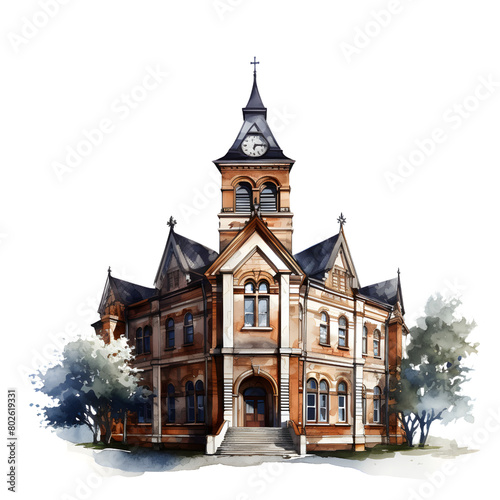 an old town hall PNG photo