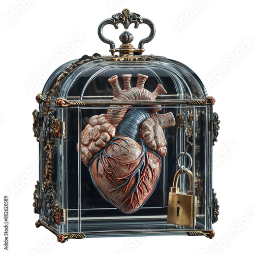 Anatomical Heart In Decorative Box