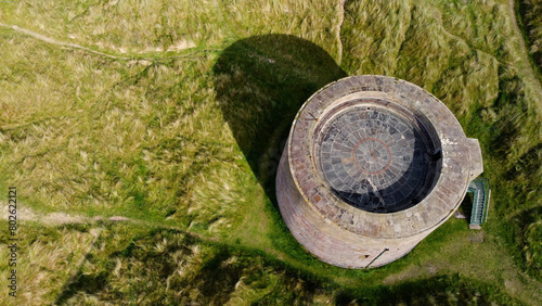 Aerial view of The Martello Tower Co Derry Northern Ireland photo