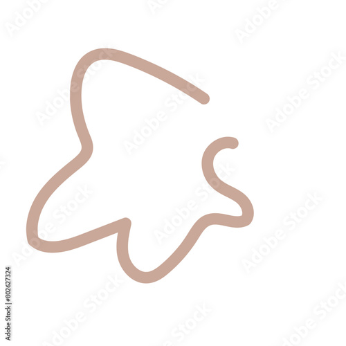 Abstract shapes squiggle lines vector 