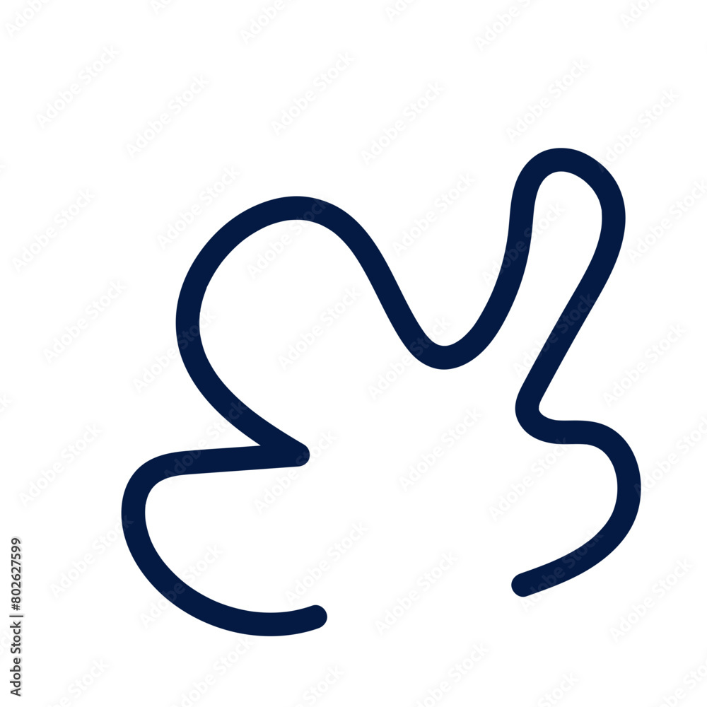Abstract shapes squiggle lines vector Abstract shapes squiggle lines vector