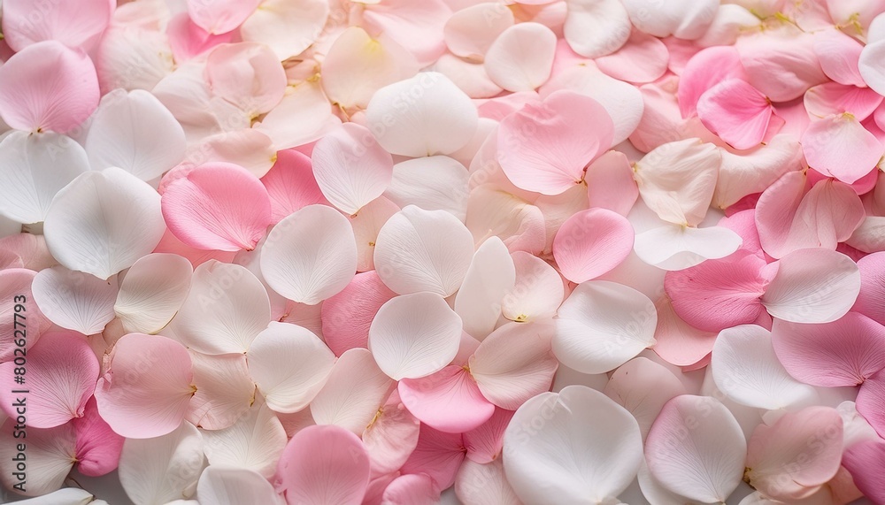 Fototapeta premium 一面に敷き詰められたピンク色の花弁