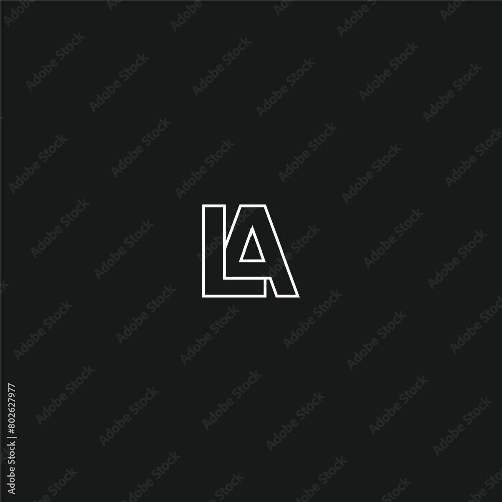 Fototapeta premium l a letter logo