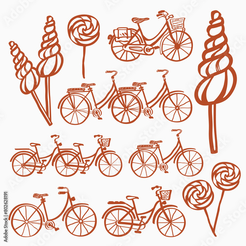 Candy and Bicycle Collection.eps