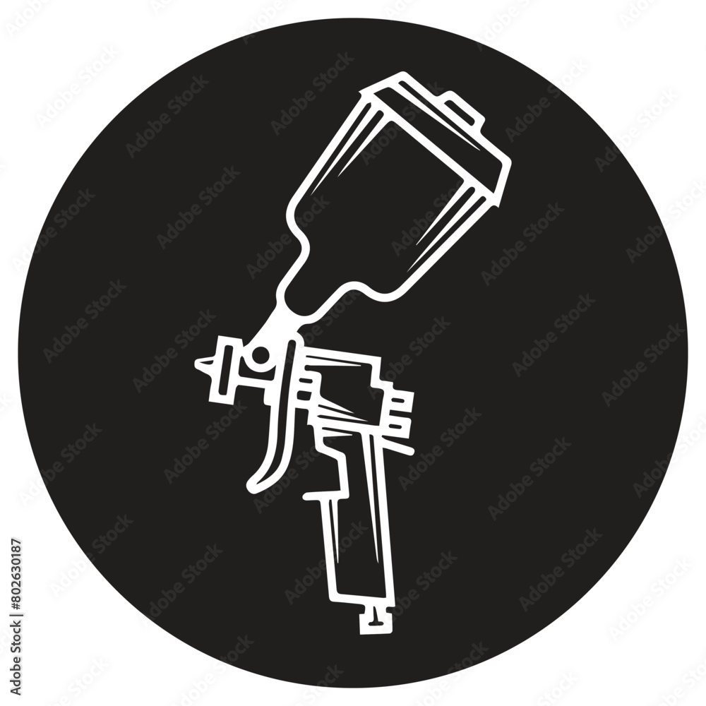 Illustration design spray gun for element design. Vector illustration Illustration design spray gun for element design. Vector illustration
