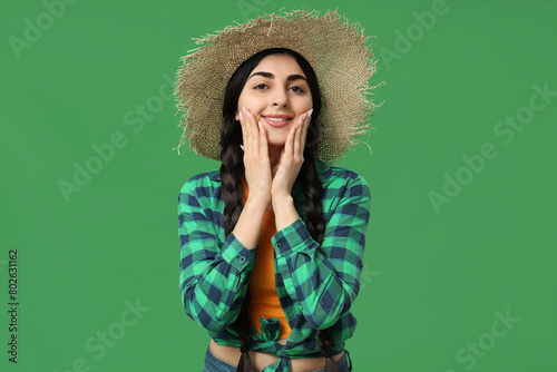 Beautiful young happy woman...