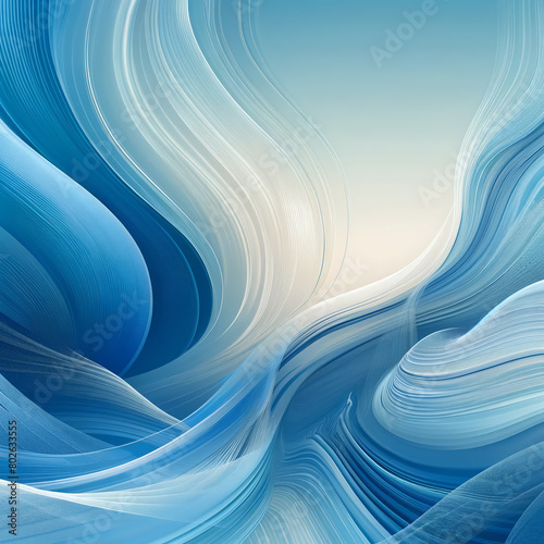 Serene Blue Abstract Background