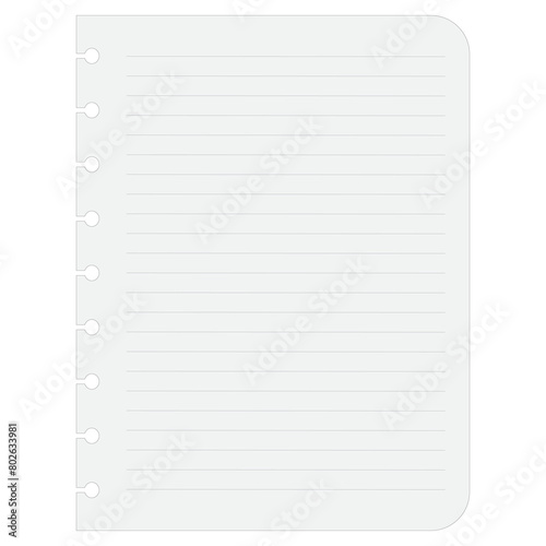 Blank sheets notebook papers of square and lined paper for homework and exercises. Vector pads paper sheets for memo. Notebook paper. Seamless pattern. Geometric. Vector illustration. Art background.