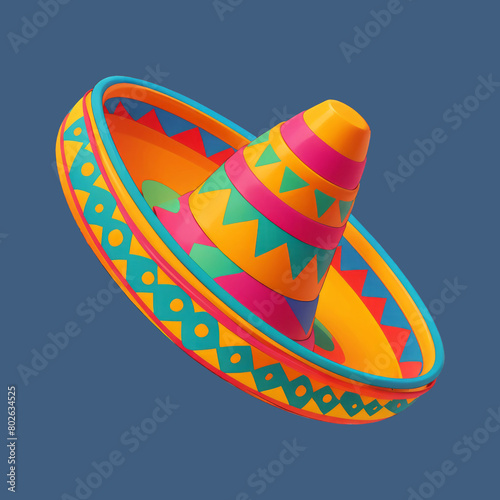 Mexican Hat Sombrero Icon Illustration (ID: 802634525)