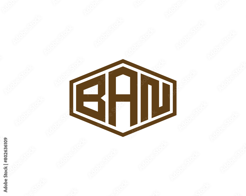 BAN logo design vector template BAN logo design vector template