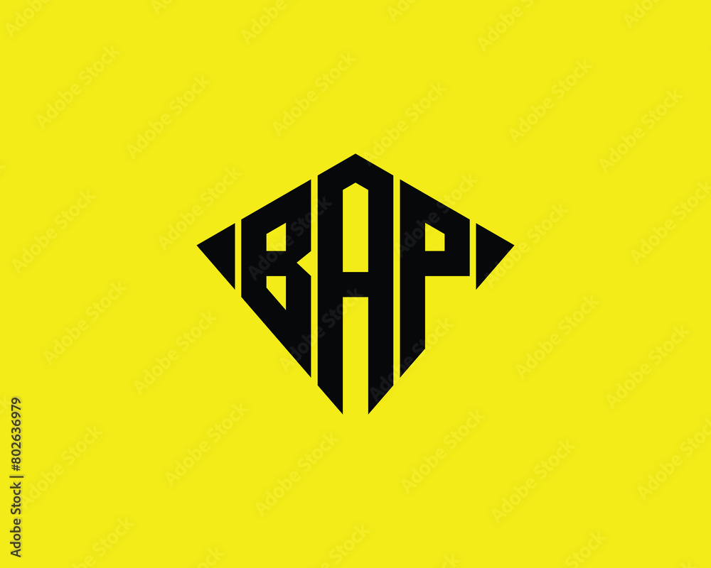 BAP logo design vector template BAP logo design vector template