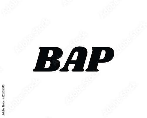 BAP logo design vector template