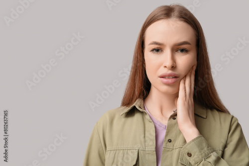 Young woman suffering from ...