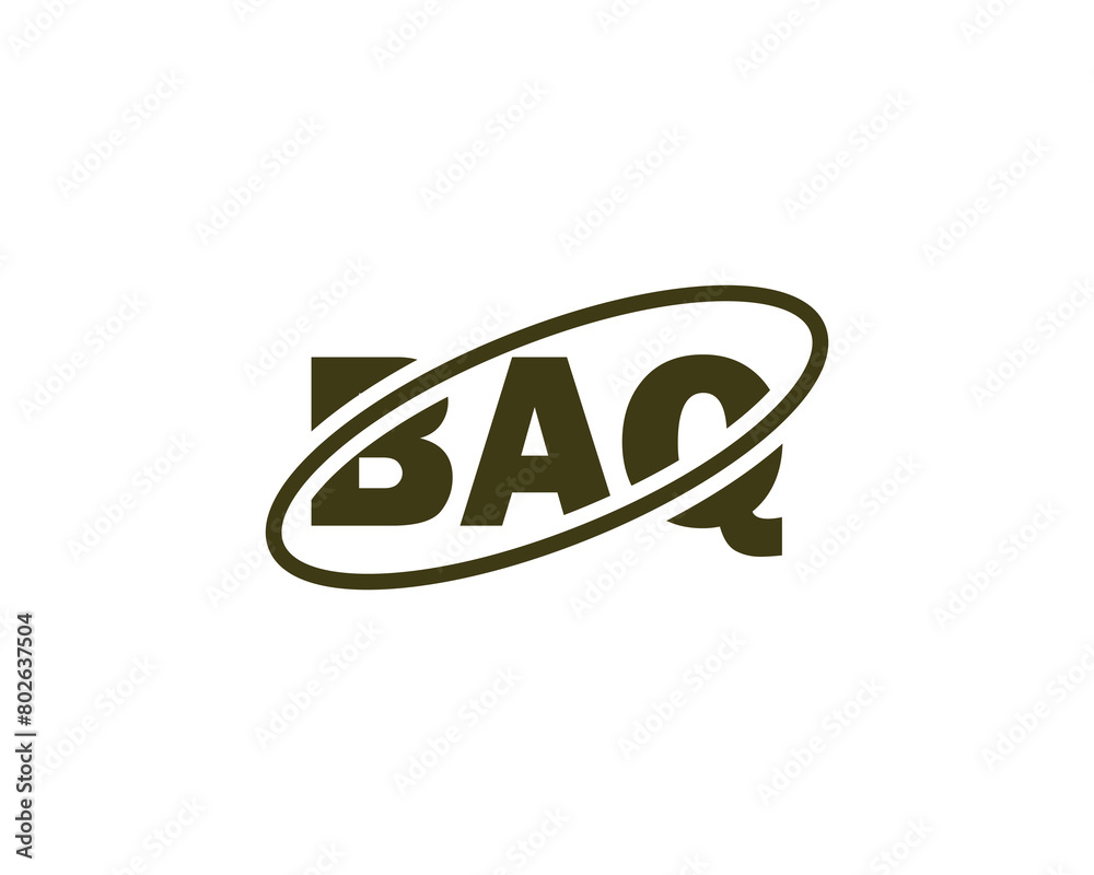 BAQ logo design vector template BAQ logo design vector template