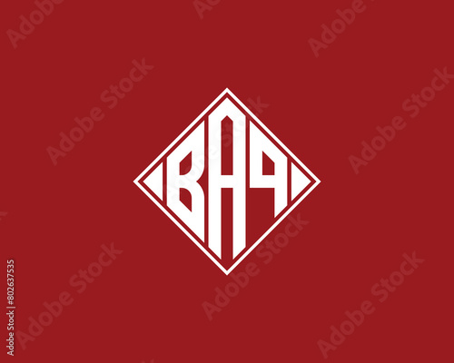 BAQ logo design vector template photo