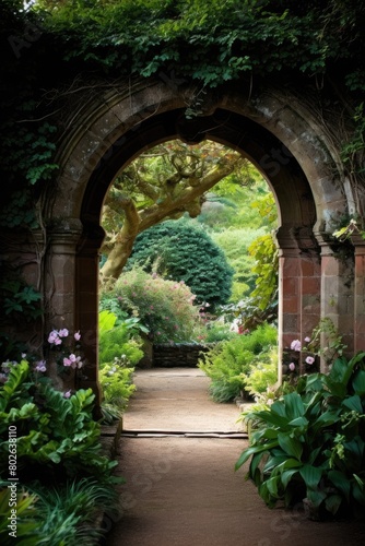 Enchanting garden archway