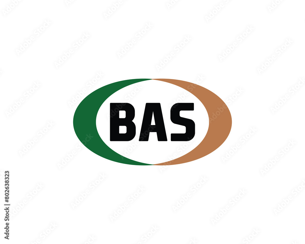 BAS logo design vector template BAS logo design vector template
