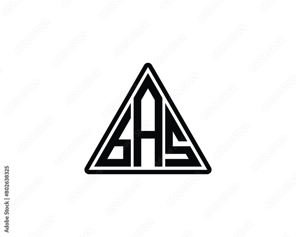 BAS logo design vector template BAS logo design vector template