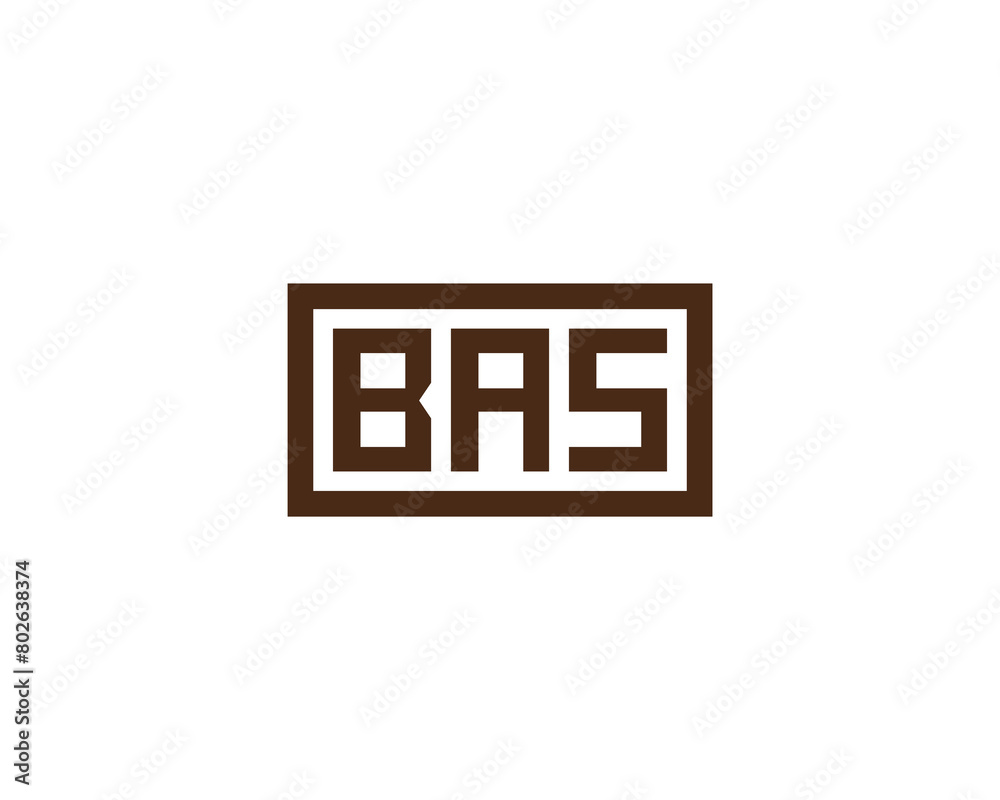 BAS logo design vector template BAS logo design vector template