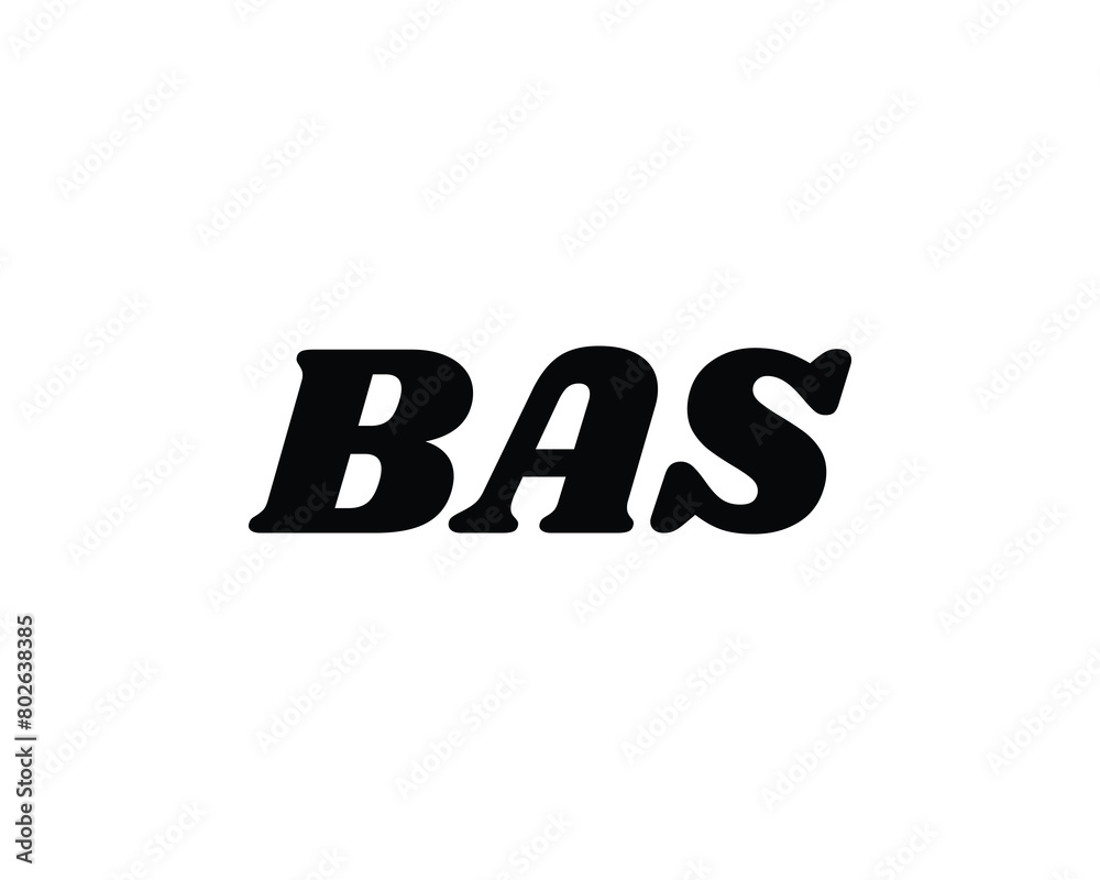 BAS logo design vector template BAS logo design vector template