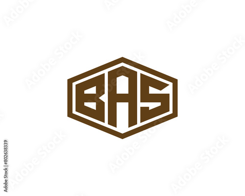 BAS logo design vector template