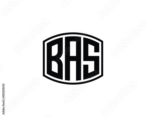BAS logo design vector template