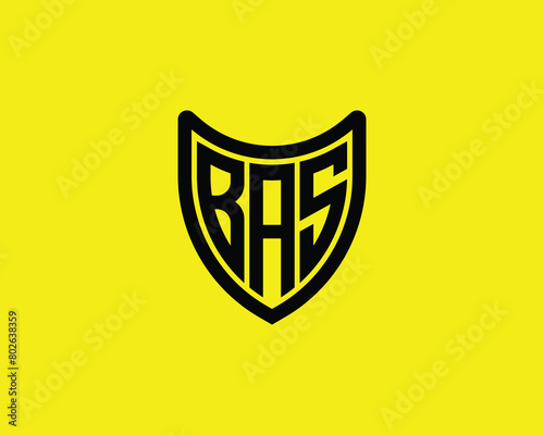 BAS logo design vector template