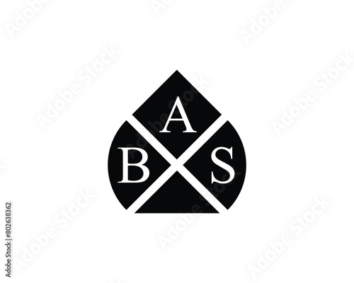 BAS logo design vector template
