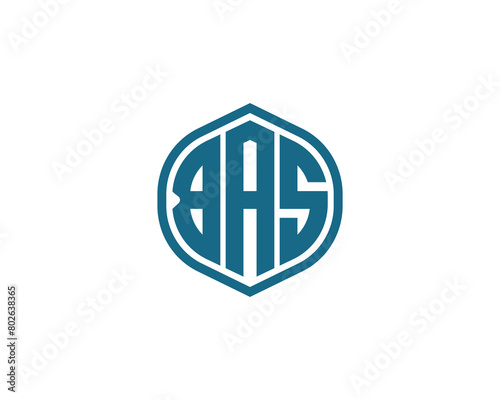 BAS logo design vector template