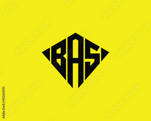 BAS logo design vector template