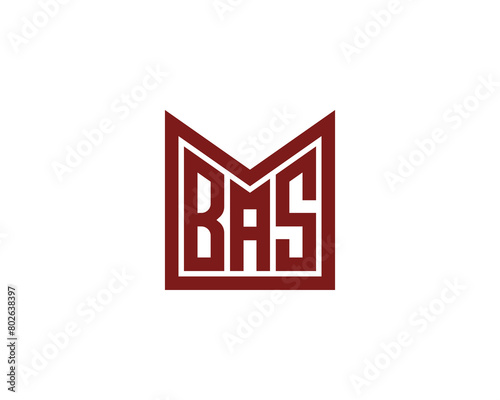 BAS logo design vector template