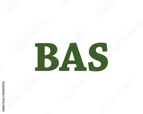 BAS logo design vector template