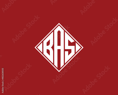 BAS logo design vector template