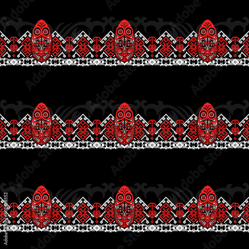 PATTERN-TENUN-PAPUA-BLACKRED.eps